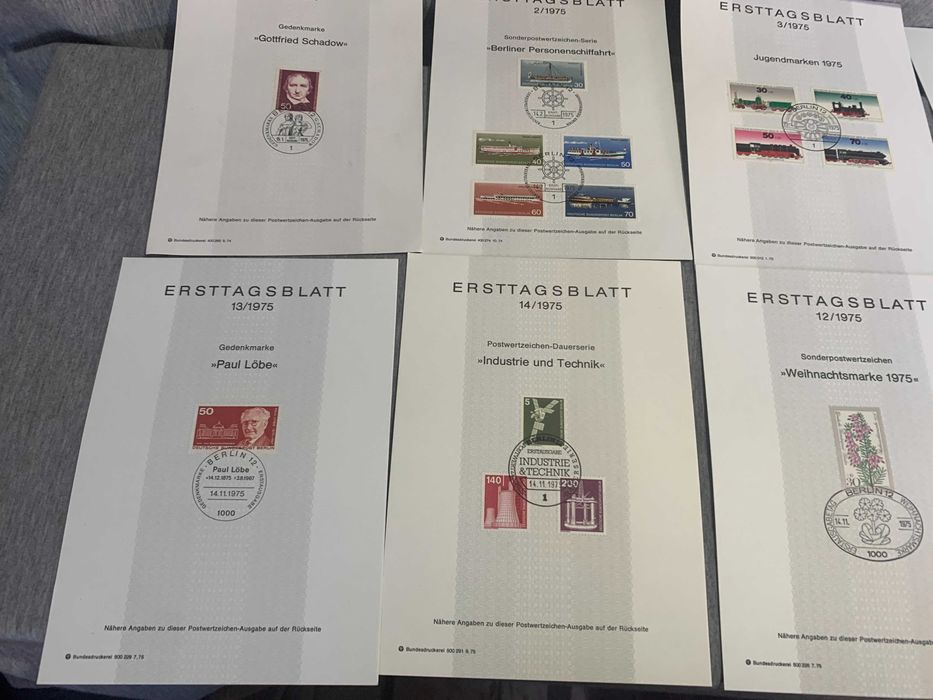 пощенски марки Германия Първи лист 1975г