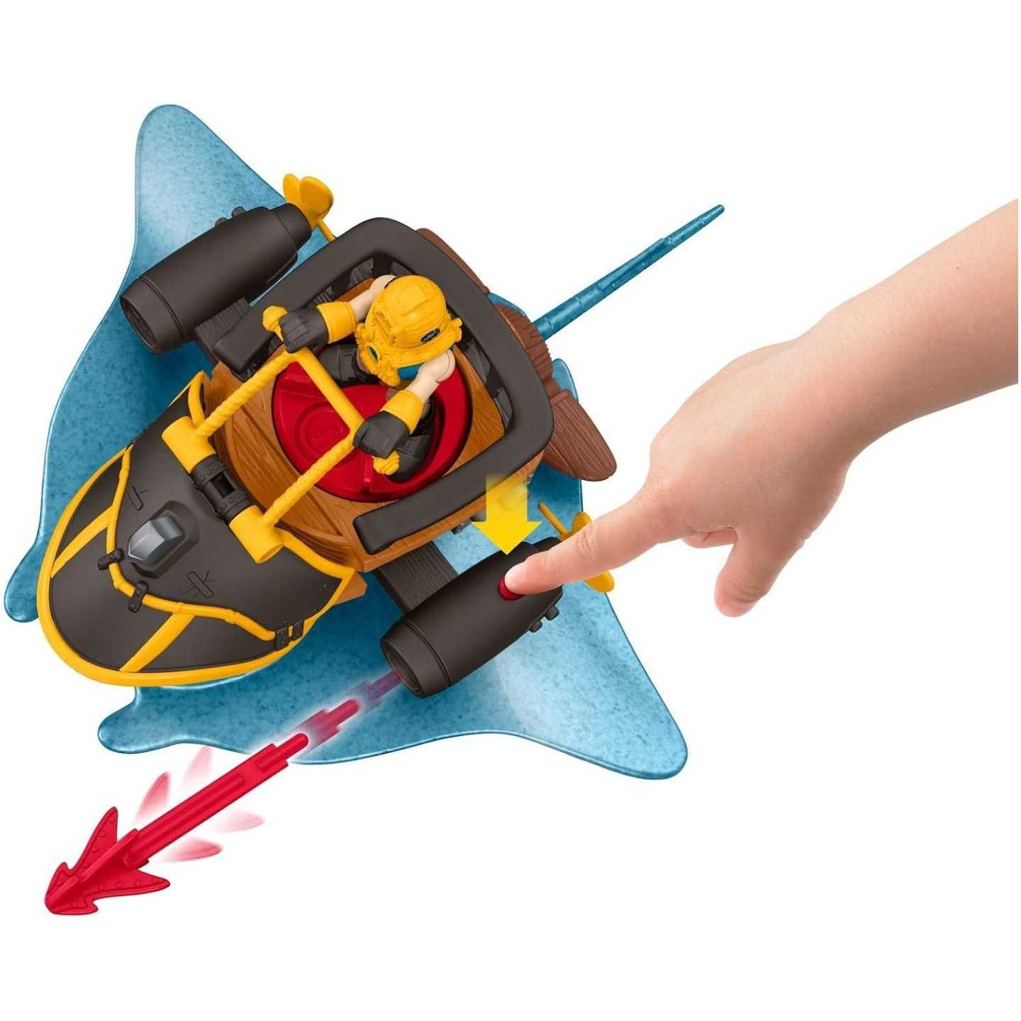 Set Figurine Imaginext, Captain Nemo & Stingray, +3 ani