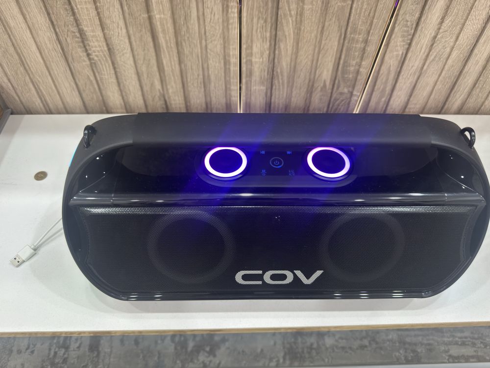 Колонка COV новая и 2микрофона