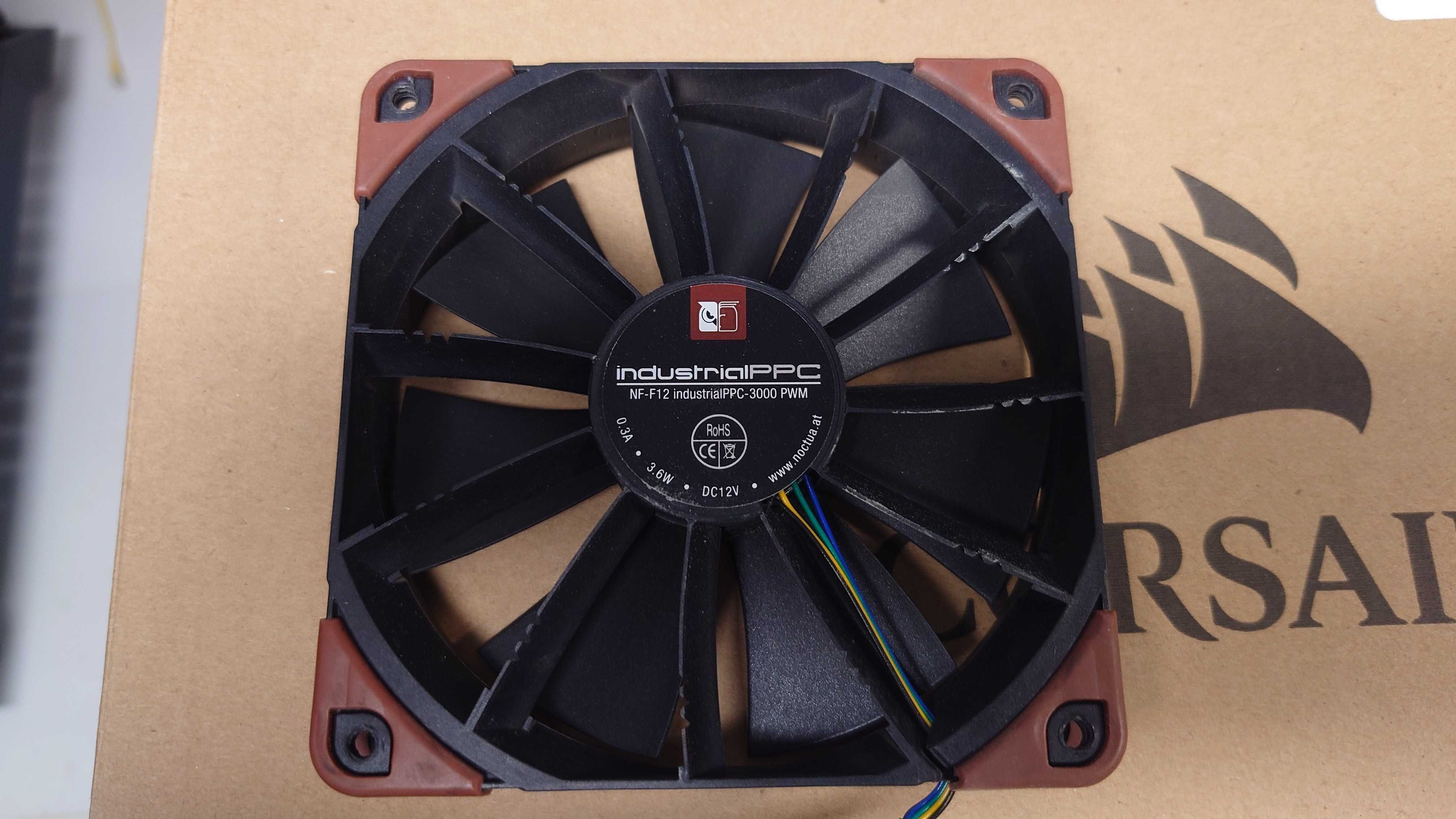 Cooler Ventilator NOCTUA NF-F12 industrialPPC-3000 PWM, 120mm