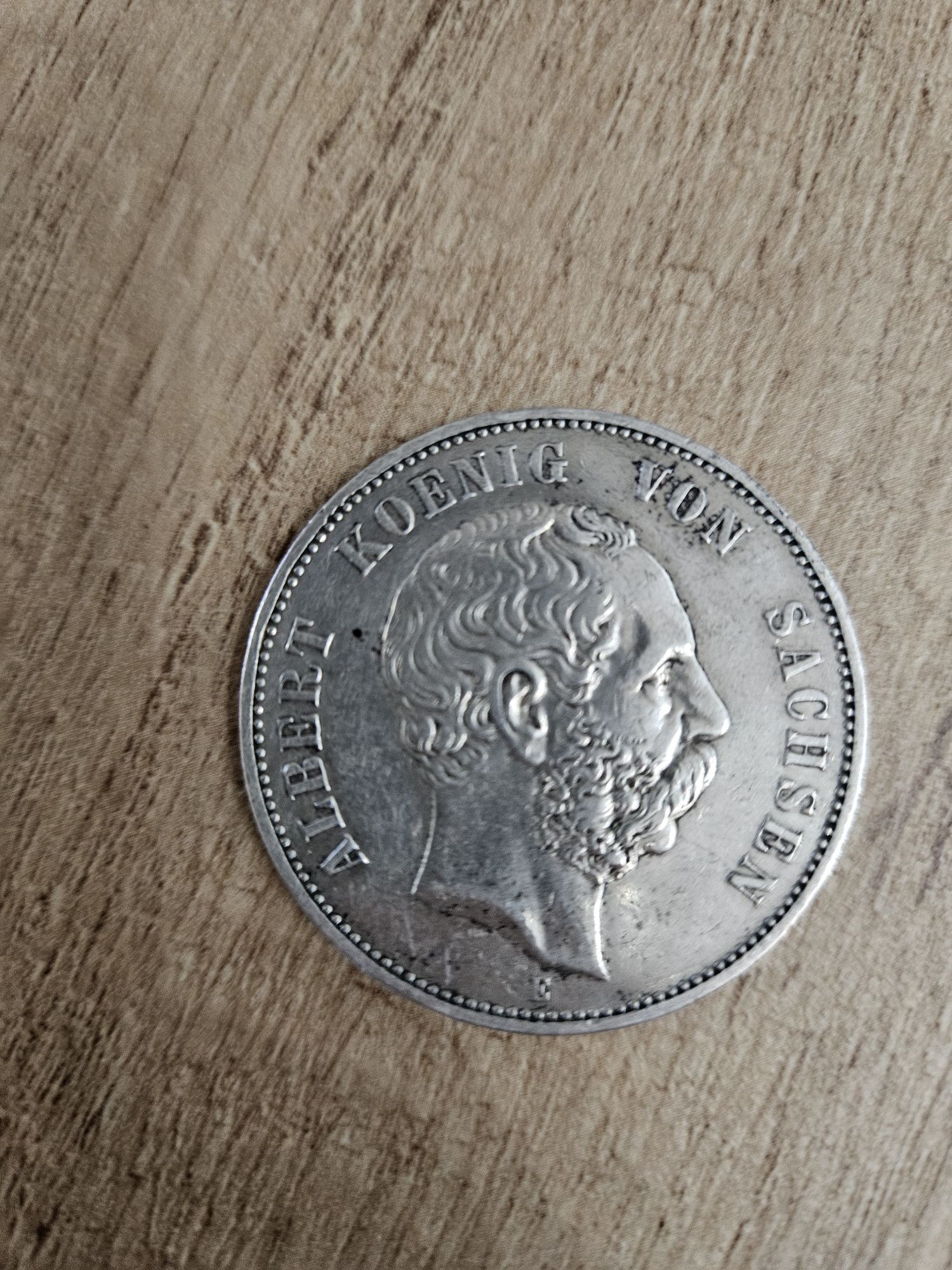 Сребърна монета, 5 дойче марки от 1902