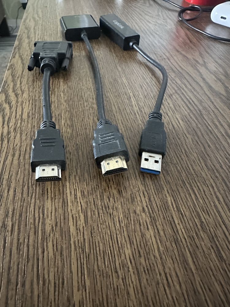 Cablu adaptor HdMi to VGA sau USB to LAN Si Asuss speed