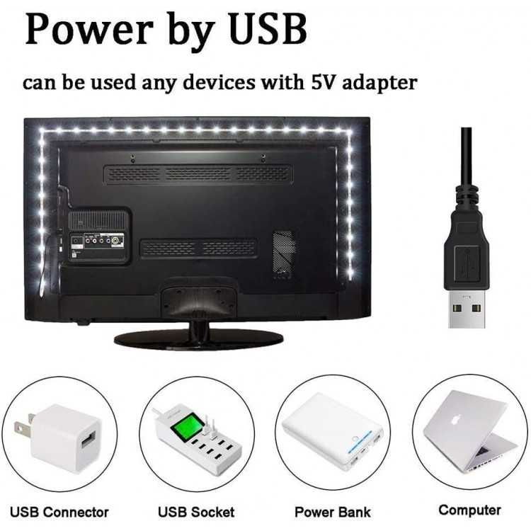 Kit TV banda led strip 5 metri USB RGB 16 culori telecomanda