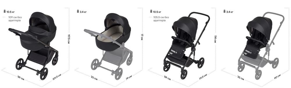 Количка Anex Eli Muse 2в1