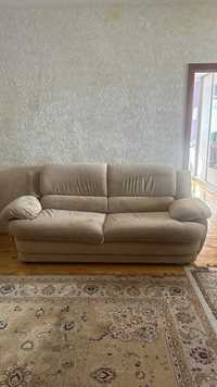 Мягкая мебель (б/у, 2 дивана+кресло)