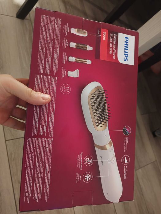 Perie de par cu aer cald Philips Seria 3000 BHA310/00, 800W