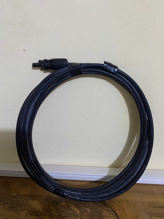 Соларни кабели (червен и черен) + удължителен кабел – използвани