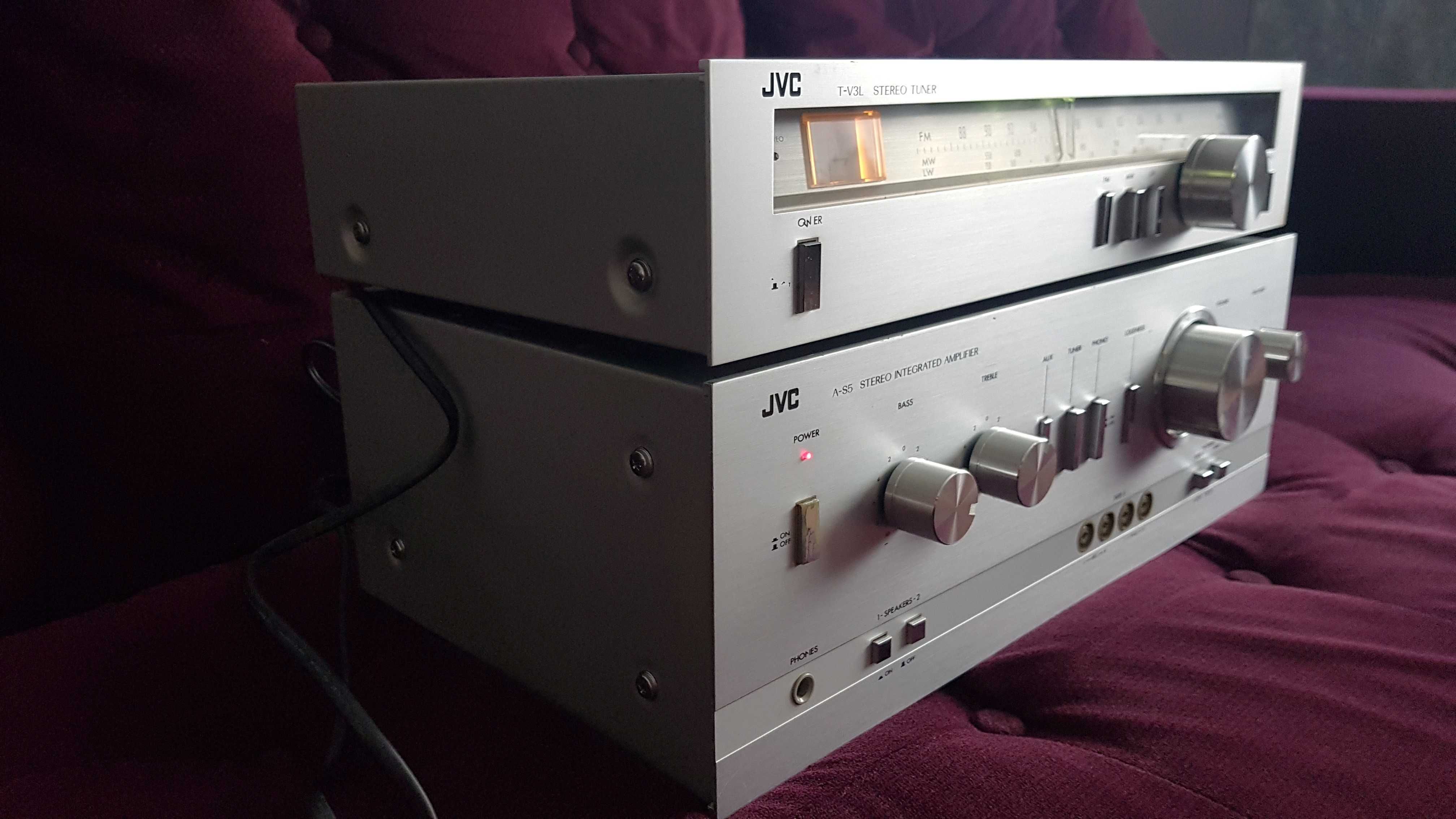 pt.colectionari > set vintage JVC amplificator A-S5 + tuner T-V3L