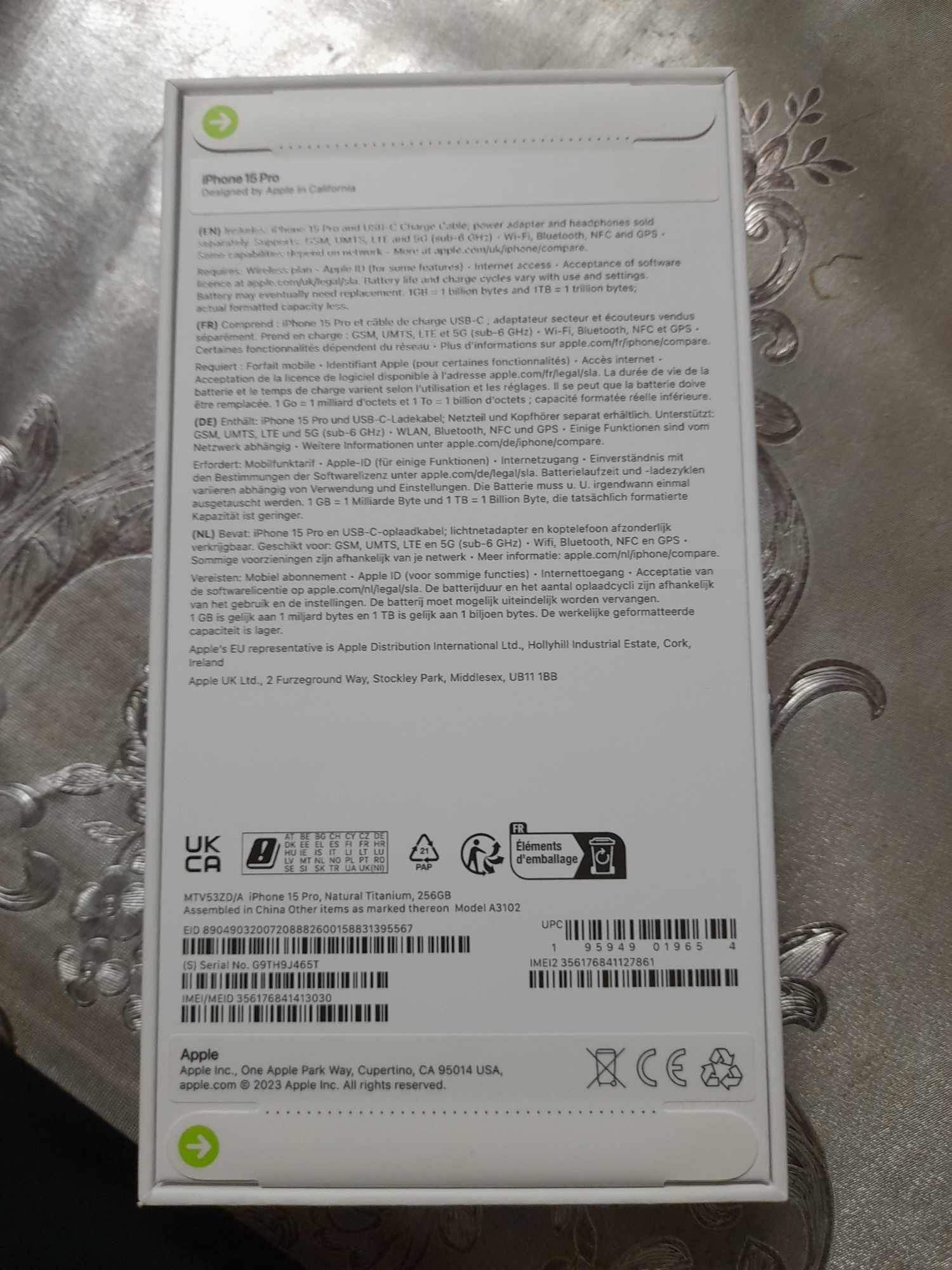 IPhone 15 pro 256gb nou sigilat