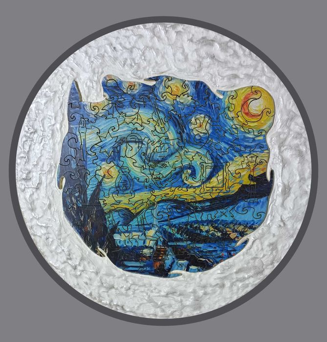 Круглая  интерьерная картина