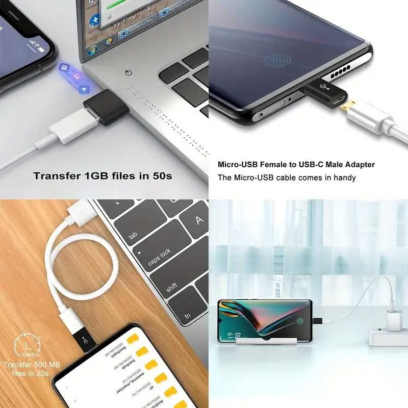 Набор из 4 USB-C Адаптеров