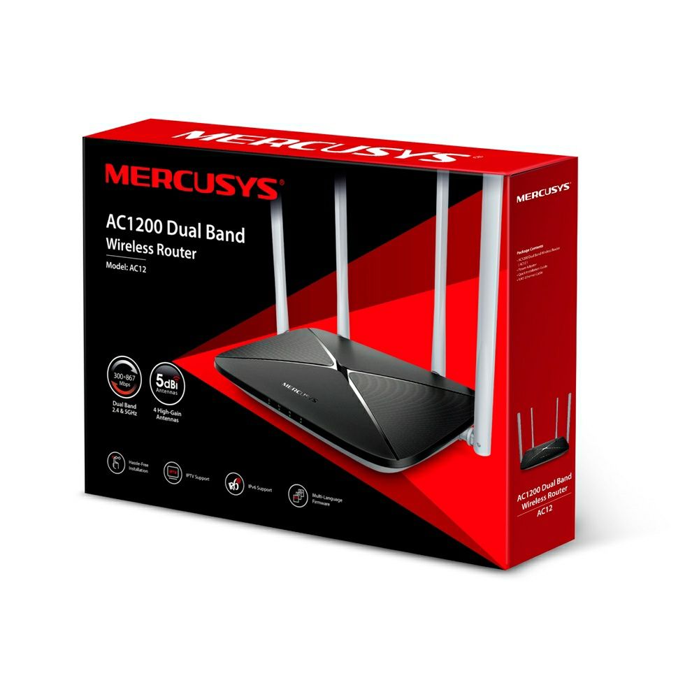 Mercusys AC1200. 2 tarmoqlik wi-fi router / 2 диапазонный wi-fi роутер