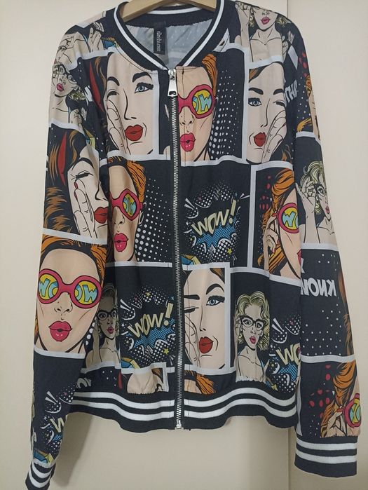 Дамско яке с комикс
