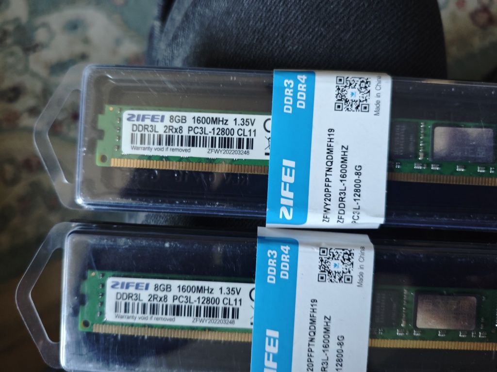 Продам оперативную память DDR3L 16GB 1600MHz