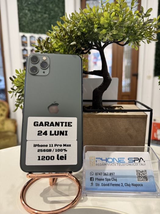 iPhone 11 Pro Max 256Gb / 100% - Din magazin,cu garantie! RATE TBI !