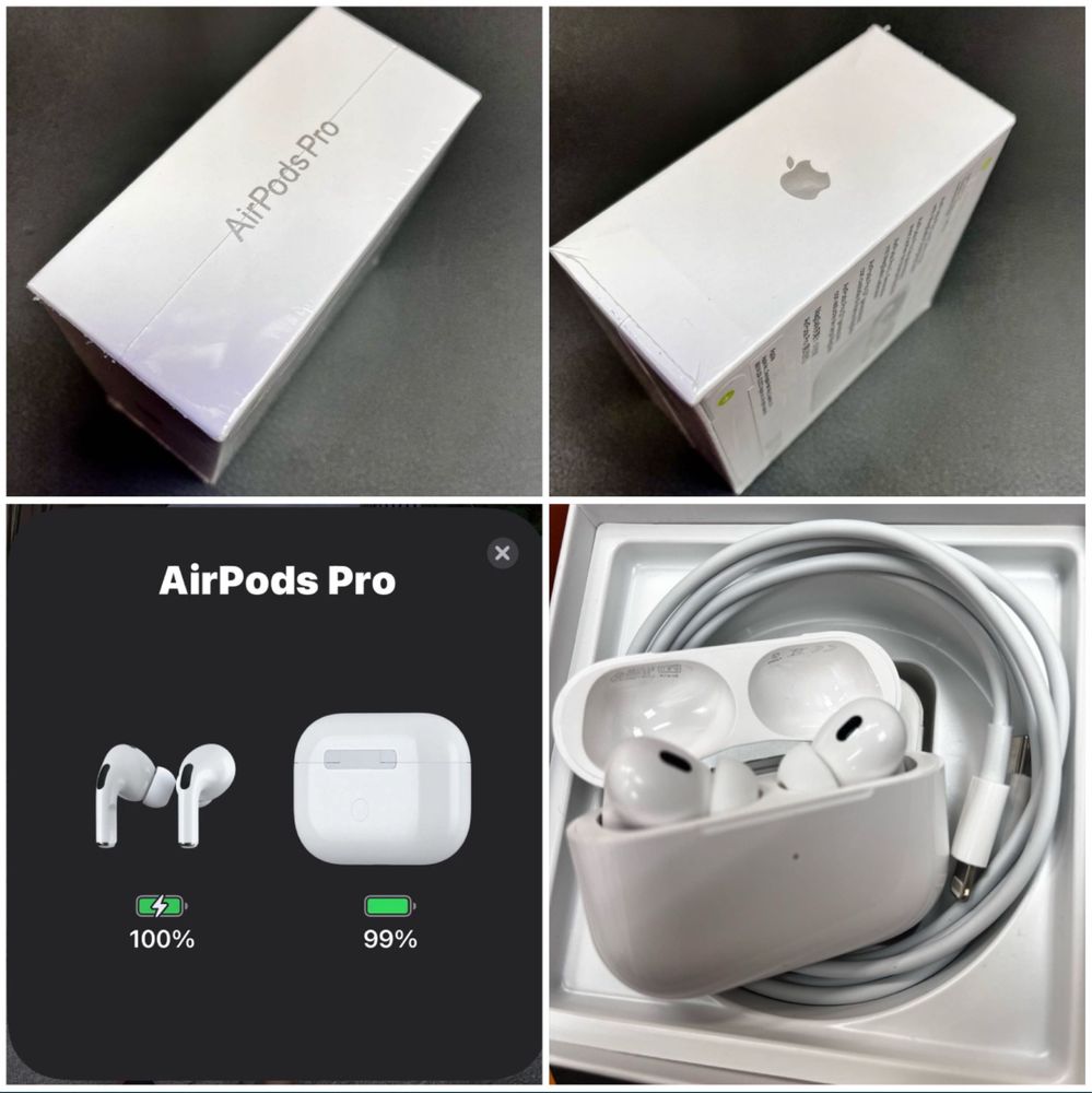  Apple AirPods Pro 2nd Gen-последен модел Запечатани MQD83ZM