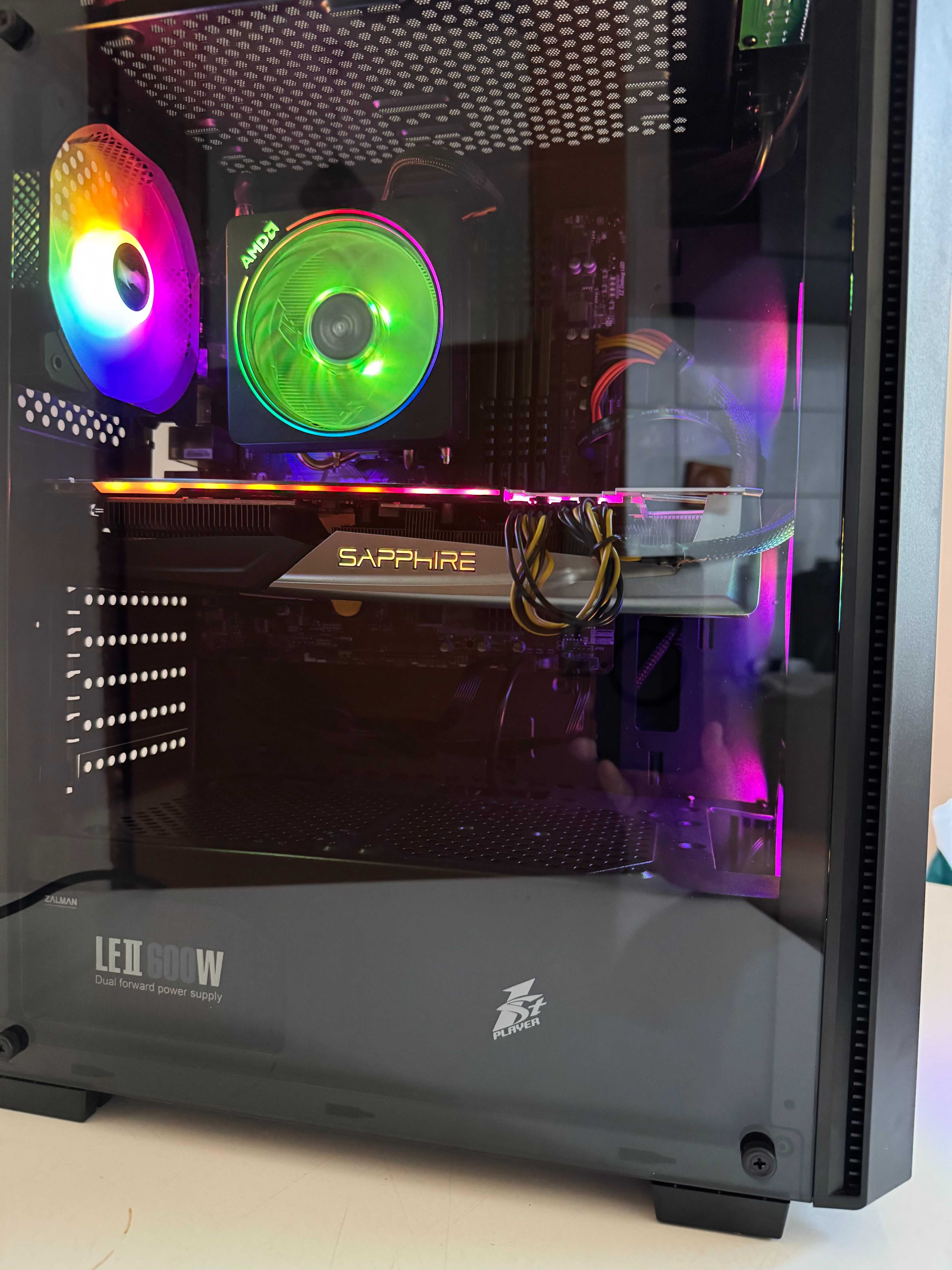 Геймърски компютър 64GB RAM/RYZEN 7/AMD RX5700XT/1TB M2 SSD
