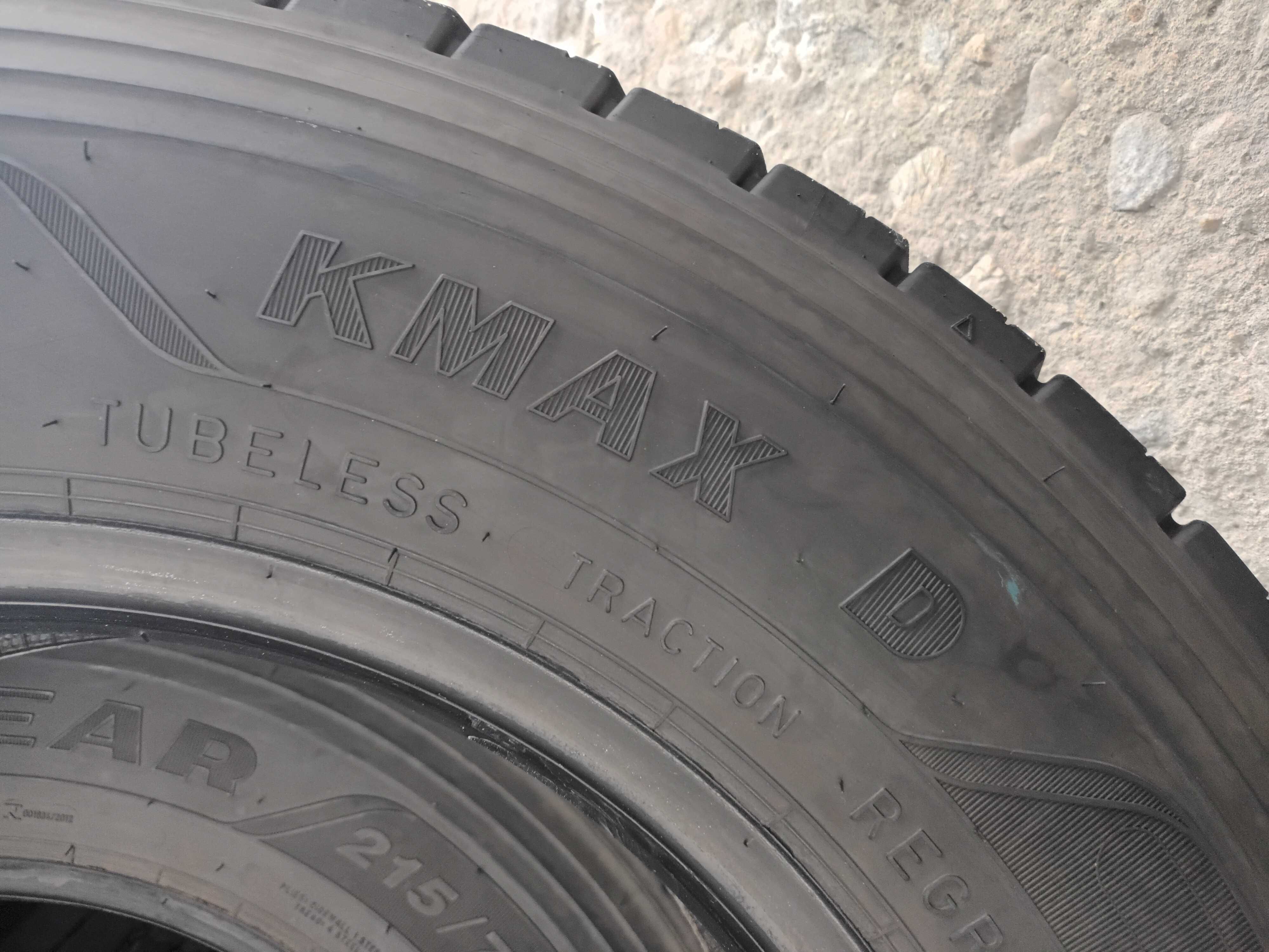 4 тежкотоварни гуми 215/75 R17.5 Goodyear KMax D 126/124M M+S