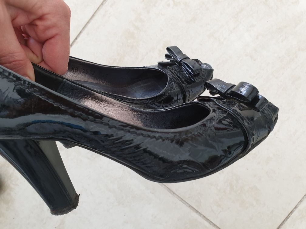 Zara -змийски.Обувки Massimo Zardi.Черни обувки.