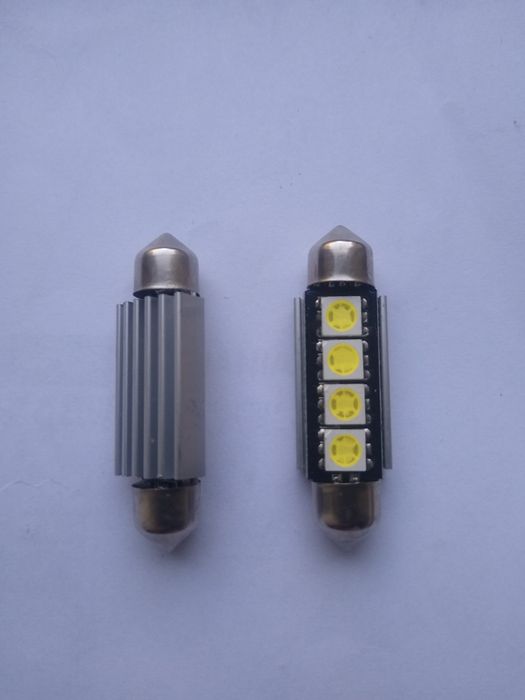 Set becuri auto LED canbus sofit C5W ultrabright - alb rece