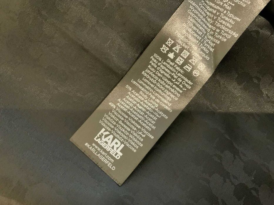 KARL LAGERFELD кожено рокерско яке - естествена кожа