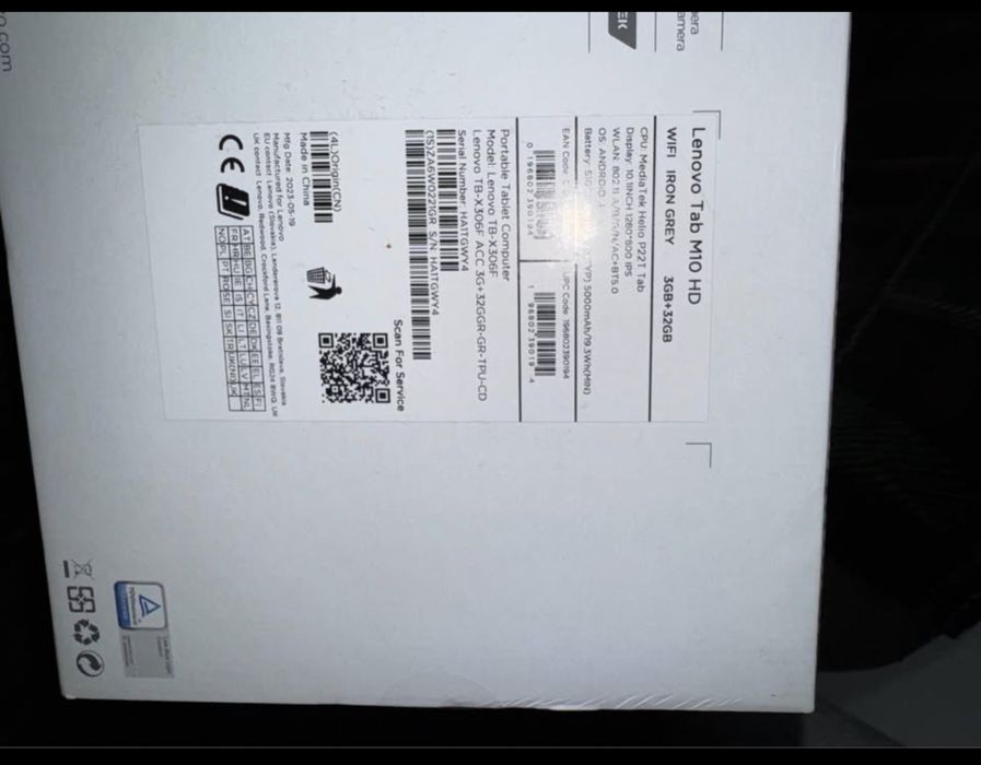 Tableta Lenovo Tab M10 HD(2nd Gen)