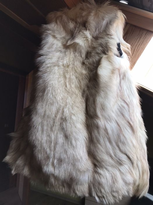 Ocazie!Vesta blana vulpe naturala marimeaS/M model deosebit calduroasa