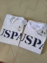Tricouri bărbătești USPA alb Polo mas L si XL