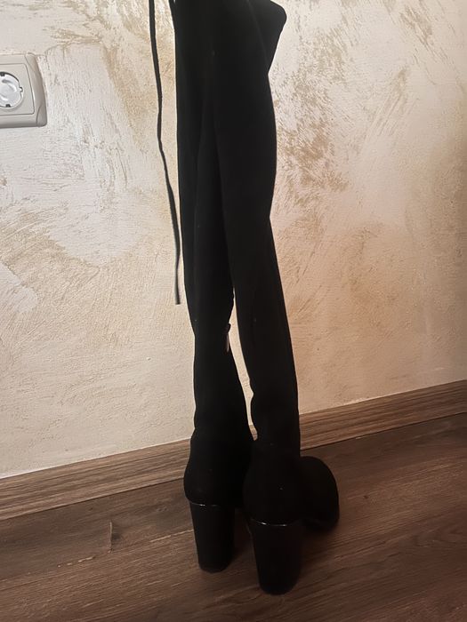 Велурени стилни ботуши 37 номер