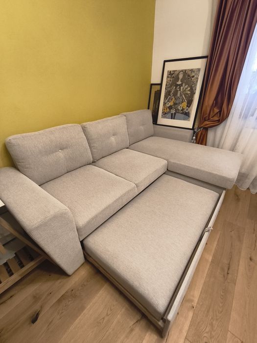 Colțar cu 3 locuri din material textil