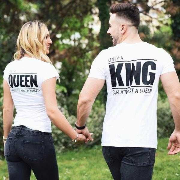 За влюбени! LOVE тениски KING Attract & QUEEN Focus. Или с ТВОЯ идея!