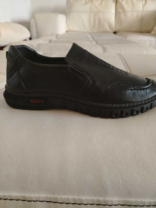 Обувки естествена кожа с дишаща подметка