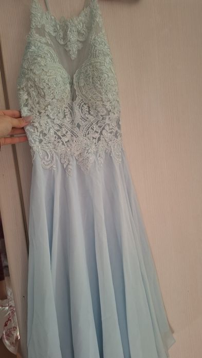 Синя официална рокля