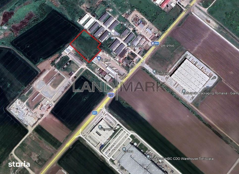 Teren industrial cu PUZ intre Dumbravita si Giarmata