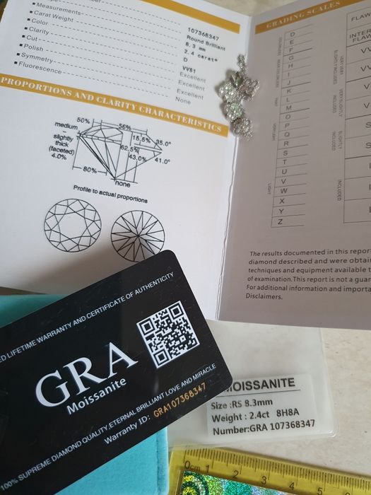 14 к.златни обеци и Van cleef *сребърна гривна с мойсанити