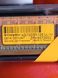 Продам ОЗУ DDR 3 " Zepellin"  4 Gb памяти  1333/128 бу