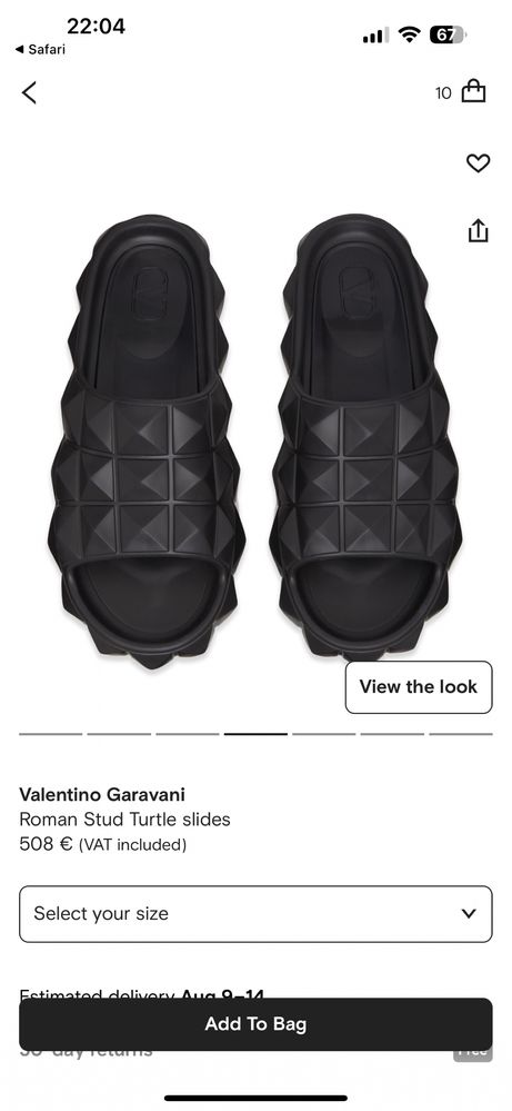 Papuci barbati Valentino garavani roman slide turtle slides
