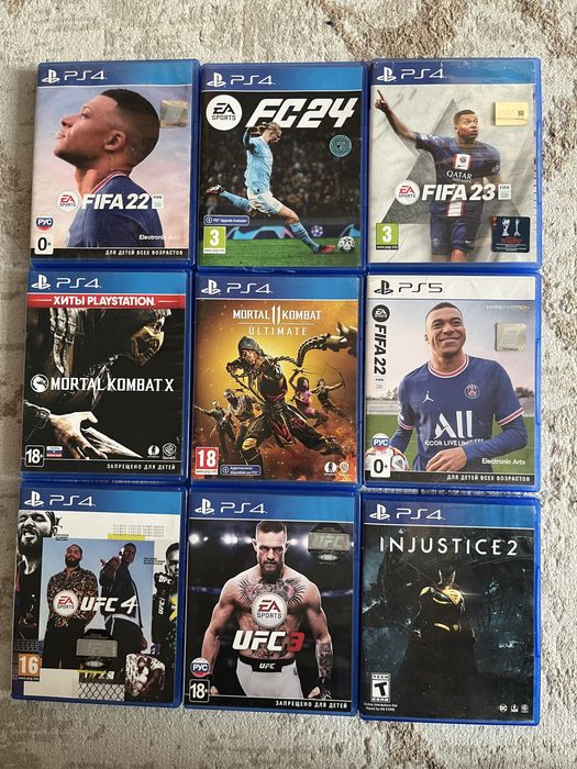 Фифа Мортал комбат Юфс ps4 ps5