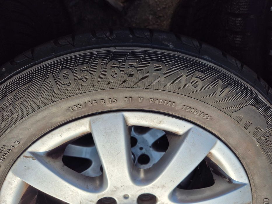 Roti Jante Anvelope VARA - 5x112 15'' 195/65/15 OEM VW Golf 5 Skoda