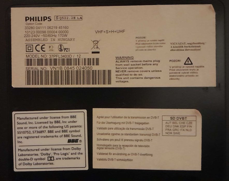 Телевизор PHILIPS Q522.2E LA