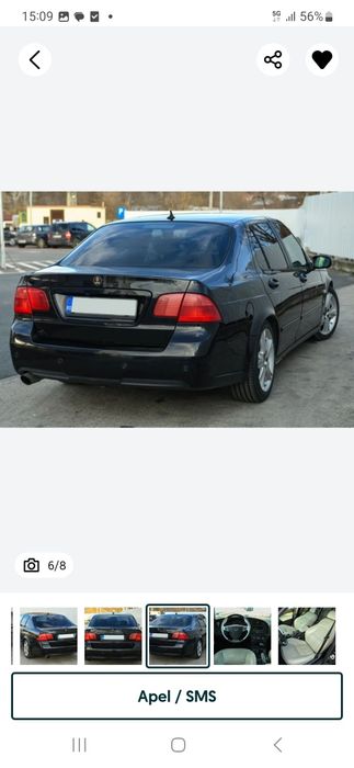 Saab 9-5 Aero /2.3 turbo /280cp/ trapă / piele bej/ ventilație