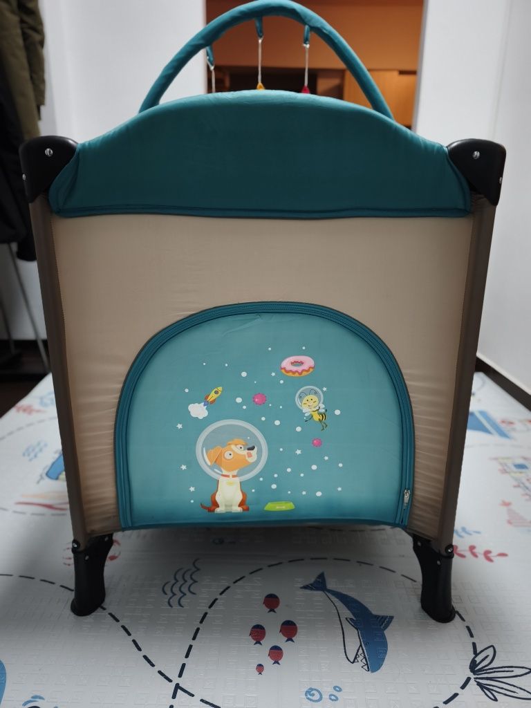Patut pliabil cu saltea copii,bebelusi