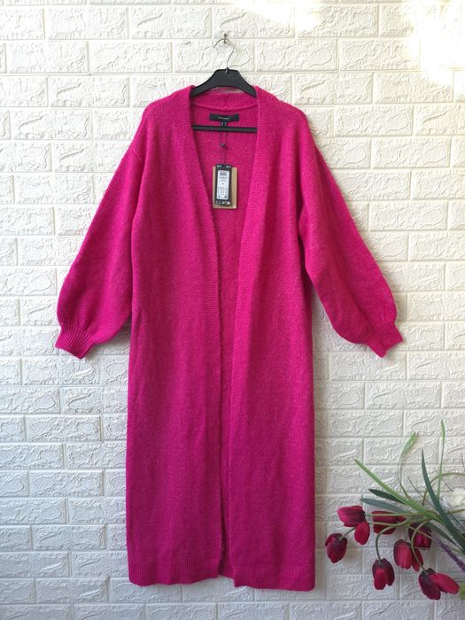 Дамска дълга цикламена жилетка Vero Moda