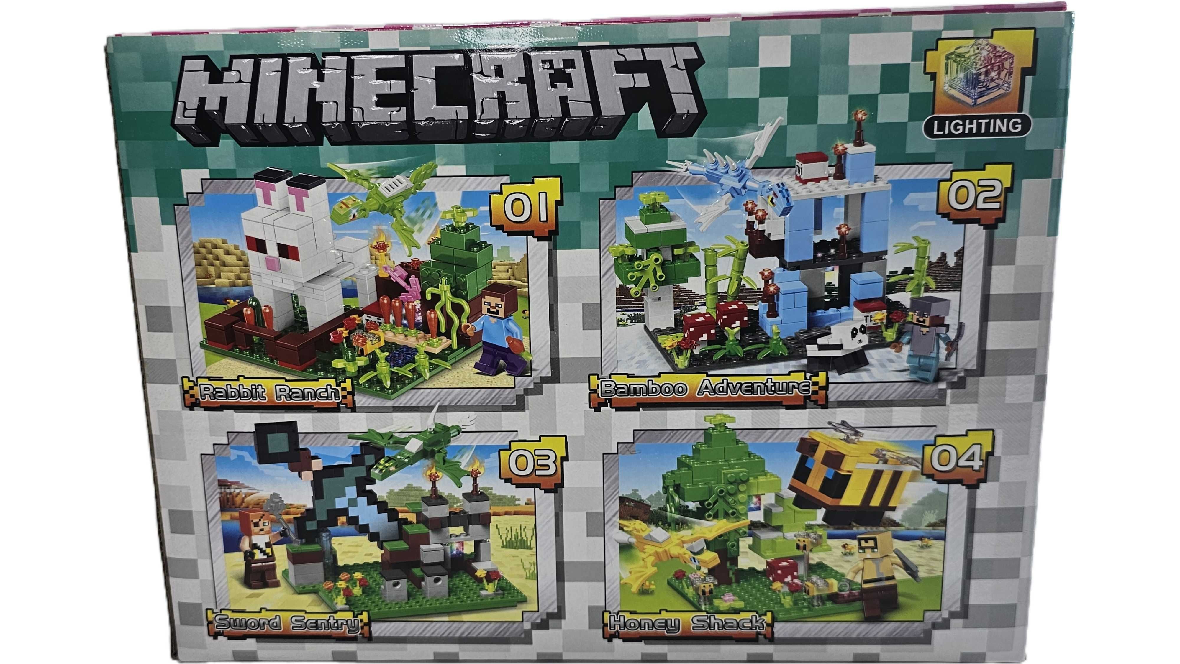 Конструктори 4 бр. в нова серия Майнкрафт от 888 ч. Minecraft / 63лв.