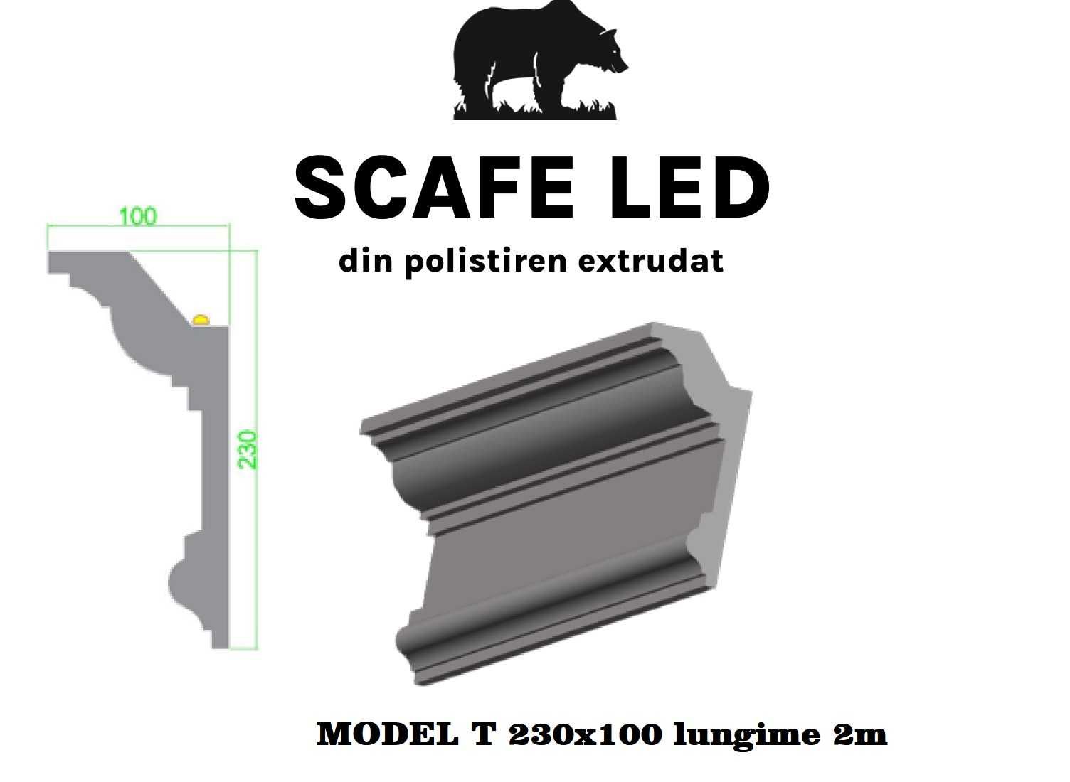 Scafe led, Masca galerie polistiren, Scafa decorativa led