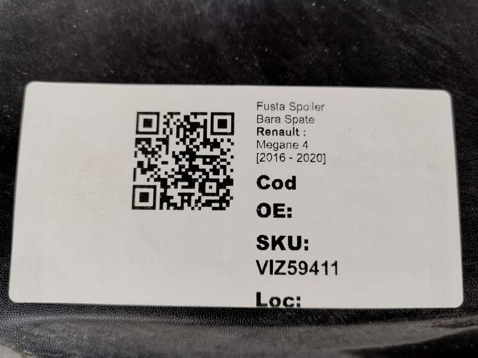 Fusta Spoiler Bara Spate Renault  Megane 4 2016 2017 2018 2019 2020 Or