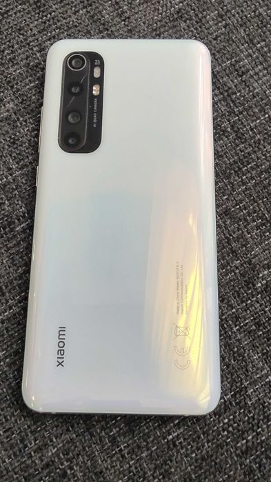 Xiaomi note 10 lite - white бял стъклен гръб