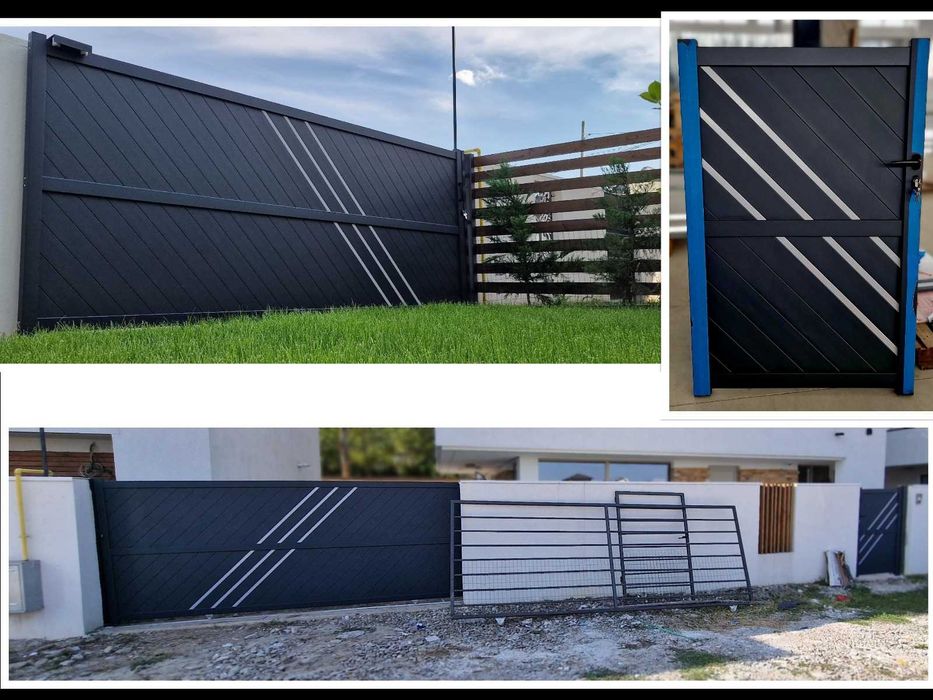 Producem garduri, porti, balustrade si copertine din aluminiu