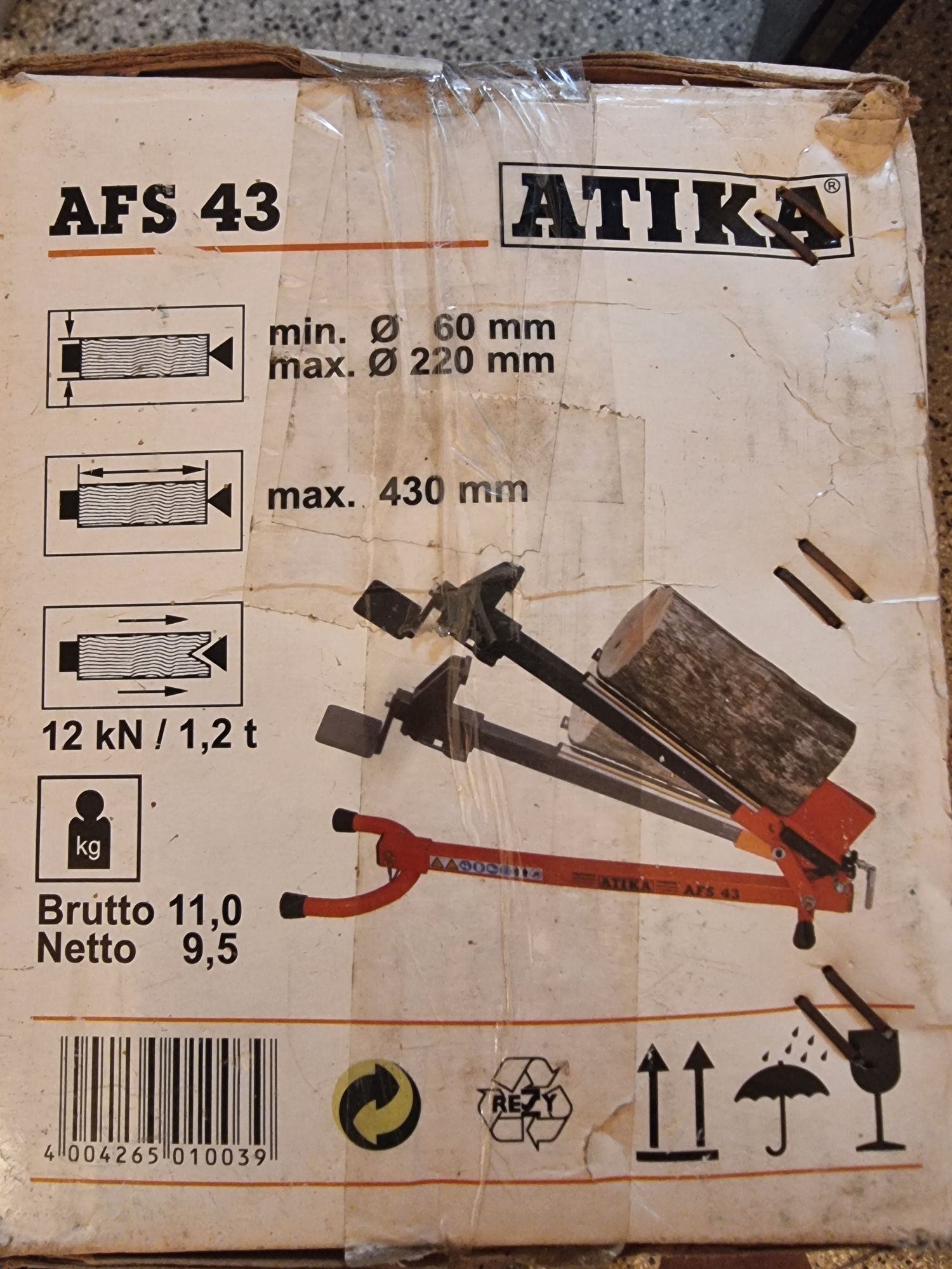 Крачна цепачка на дърва Atika AFS 43