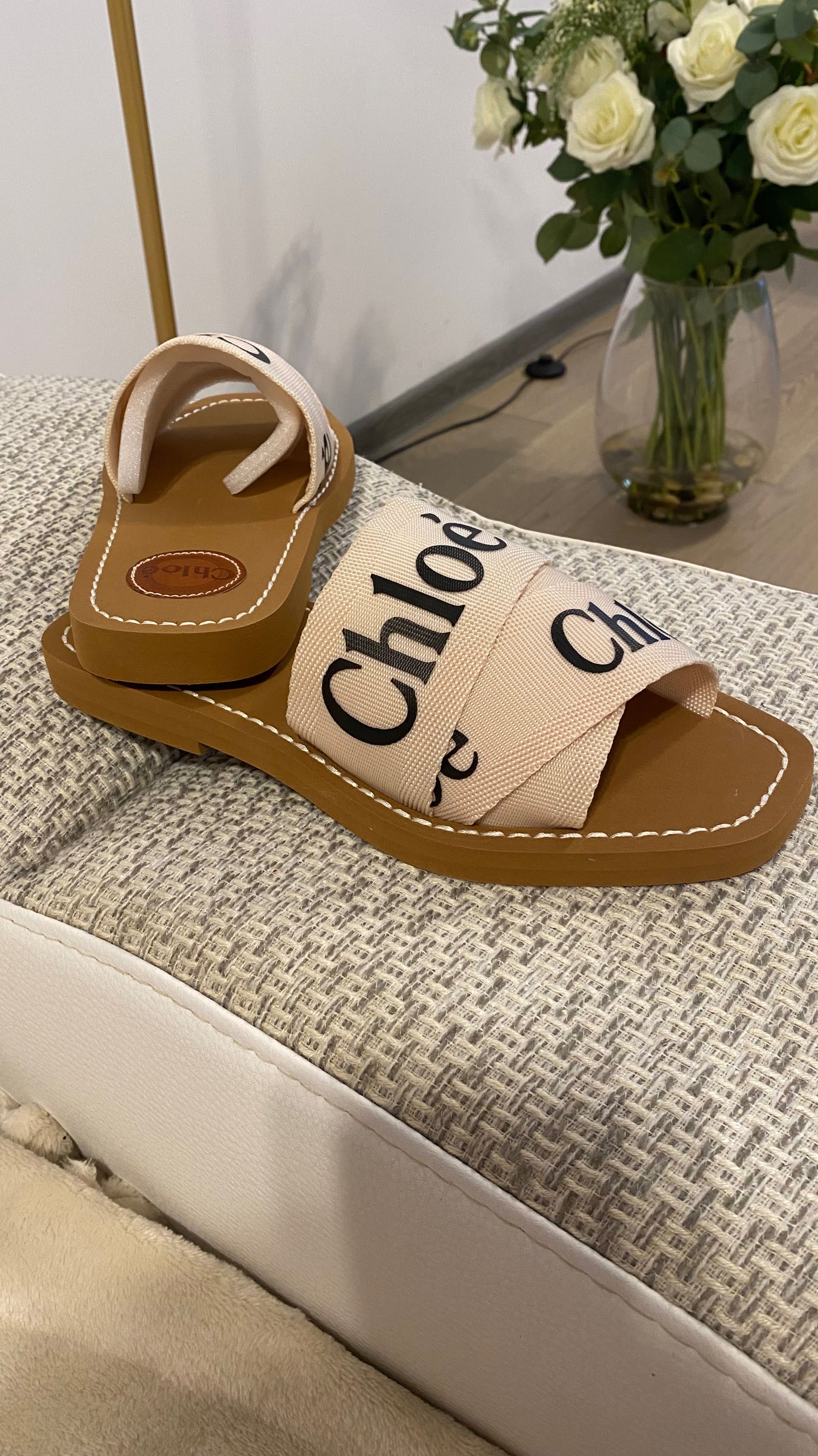Chloe canvas bej 38